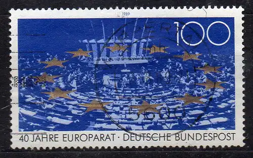 BRD, Mi-Nr. 1422 gest., 40 Jahre Europarat