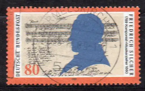 BRD, Mi-Nr. 1425 gest., Friedrich Silcher