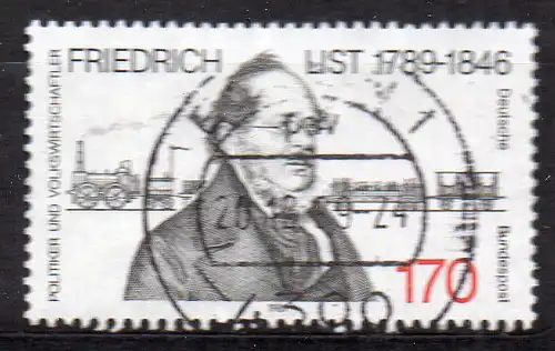 BRD, Mi-Nr. 1429 gest., Friedrich List