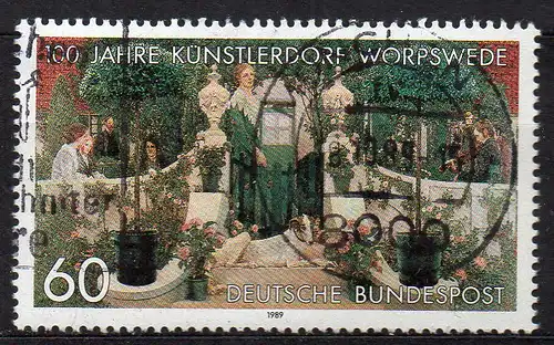 BRD, Mi-Nr. 1430 gest., Künstlerdorf Worpswede