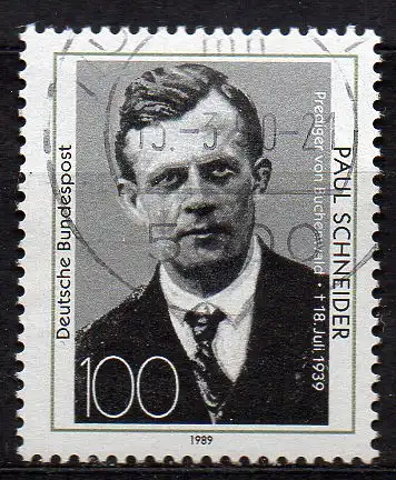 BRD, Mi-Nr. 1431 gest., Paul Schneider