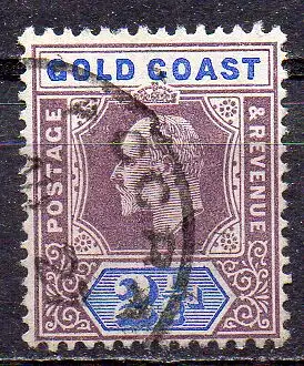 Ghana - Goldküste, Mi-Nr. 37 gest., König Edward VII. 