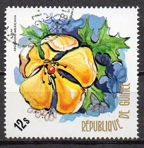 Guinea, Mi-Nr. 696 gest., einheimische Blume