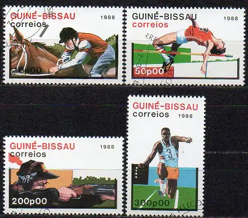 Guinea-Bissau, Mi-Nr. 936 u. a. gest., Olympische Sommerspiele Seoul 1988