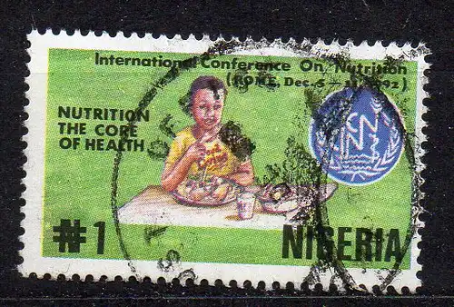 Nigeria, Mi-Nr. 599 gest., Welternährungskonferenz Rom