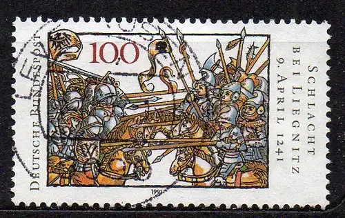 BRD, Mi-Nr. 1511 gest., 750. Jahrestag der Schlacht bei Liegnitz