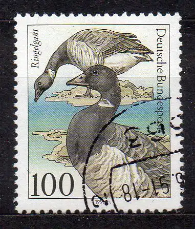 BRD, Mi-Nr. 1541 gest., Tierschutz - bedrohte Seevögel
