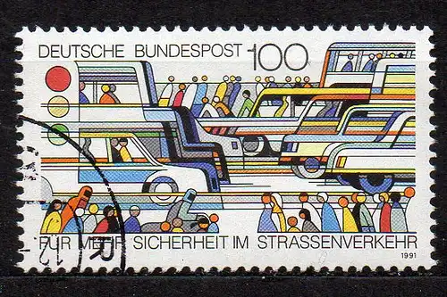 BRD, Mi-Nr. 1554 gest., Verkehrssicherheit