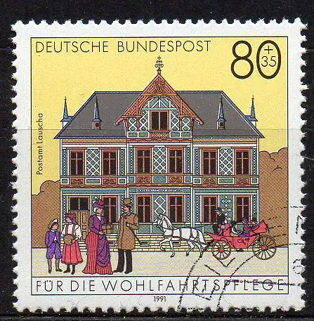 BRD, Mi-Nr. 1566 gest., Wohlfahrt - historische Posthäuser in Deutschland