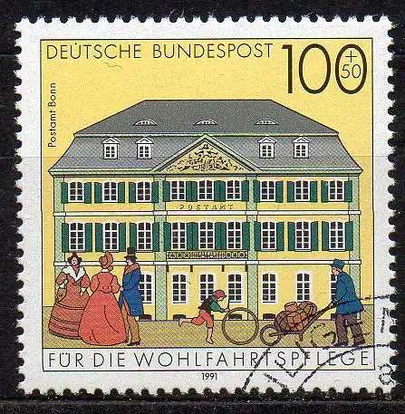 BRD, Mi-Nr. 1567 gest., Wohlfahrt - historische Posthäuser in Deutschland