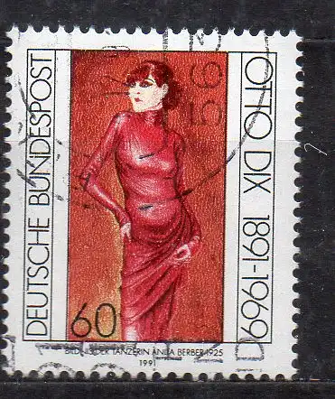 BRD, Mi-Nr. 1572 gest., Otto Dix