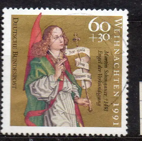 BRD, Mi-Nr. 1578 gest., Weihnachten 1991