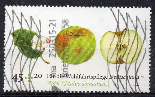 BRD, Mi-Nr. 2769 gest., Wohlfahrt 2010 - Obst - Apfel