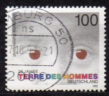 BRD, Mi-Nr. 1585 gest., 25 Jahre Kinderhilfsorganisation \"Terre des Hommes Deutschland\"