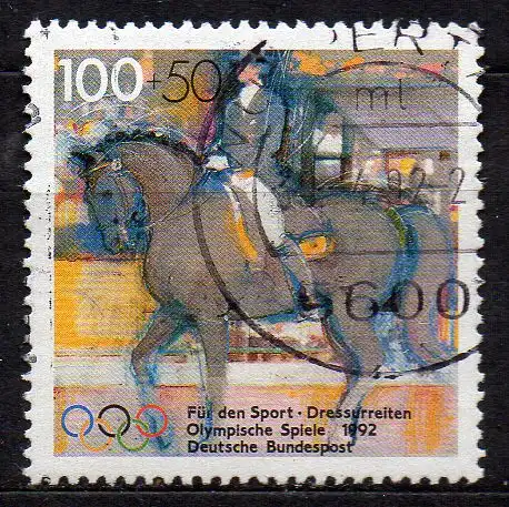 BRD, Mi-Nr. 1594 gest., Sporthilfe 1992
