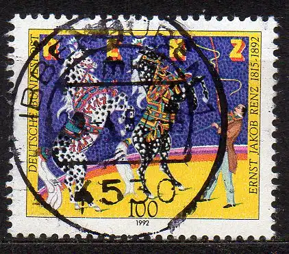 BRD, Mi-Nr. 1600 gest., Zirkusdirektor Ernst Jakob Renz