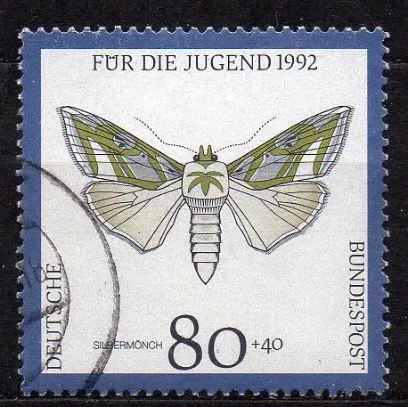 BRD, Mi-Nr. 1604 gest., Jugend 1992 - Nachtfalter