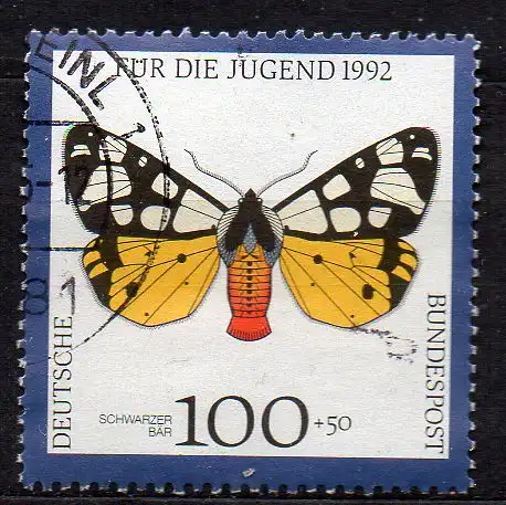 BRD, Mi-Nr. 1605 gest., Jugend 1992 - Nachtfalter