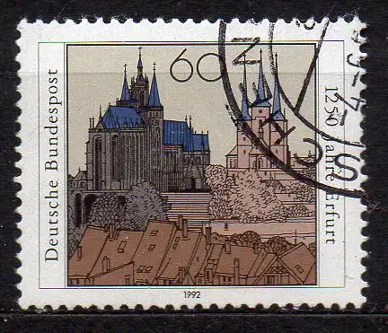 BRD, Mi-Nr. 1611 gest., 1250 Jahre Erfurt
