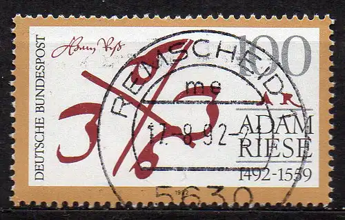 BRD, Mi-Nr. 1612 gest., Adam Riese
