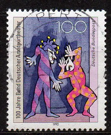 BRD, Mi-Nr. 1626 gest., 100 Jahre Bund Deutscher Amateurtheater