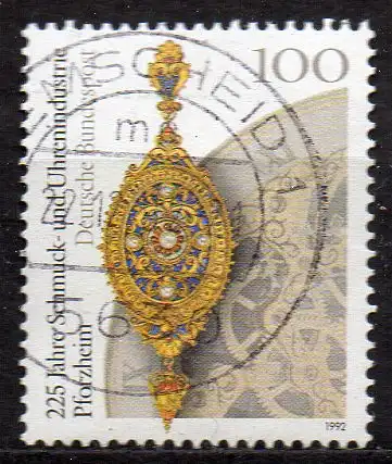 BRD, Mi-Nr. 1628 gest., 225 Jahre Schmuck- und Uhrenindustrie Pforzheim