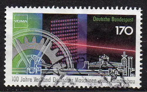 BRD, Mi-Nr. 1636 gest., 100 Jahre Verband Deutscher Maschinen- und Anlagenbau
