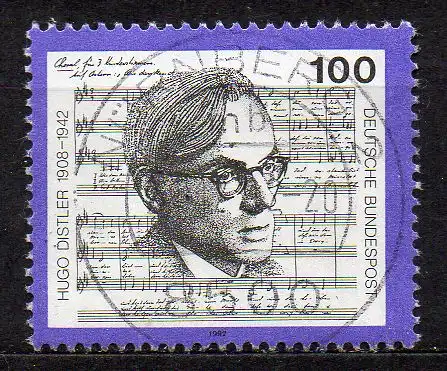 BRD, Mi-Nr. 1637 gest., Hugo Distler