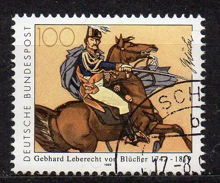 BRD, Mi-Nr. 1641 gest., Gebhard Leberecht Fürst Blücher von Wahlstatt