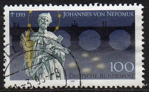 BRD, Mi-Nr. 1655 gest., Johannes von Nepomuk