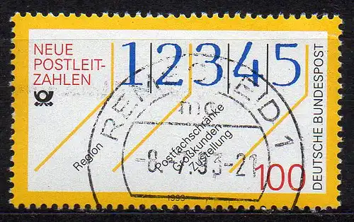BRD, Mi-Nr. 1659 gest., Neue Postleitzahlen