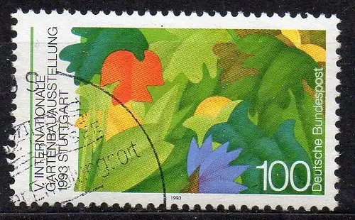 BRD, Mi-Nr. 1672 gest., Internationale Gartenbauausstellung IGA ´93 Stuttgart