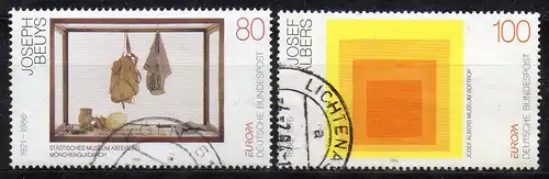 BRD, Mi-Nr. 1673 - 1674 gest., kompl., Europa 1993 - Zeitgenössische Kunst
