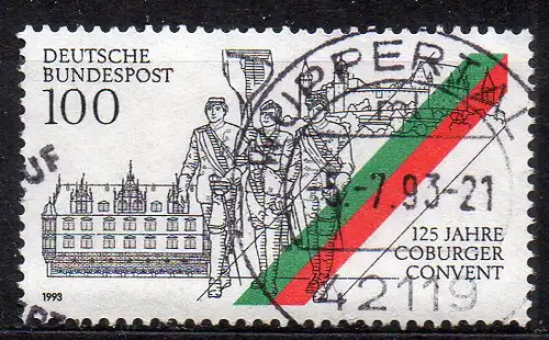 BRD, Mi-Nr. 1676 gest., 125 Jahre Coburger Convent