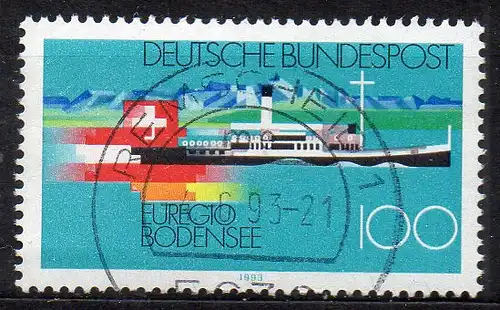 BRD, Mi-Nr. 1678 gest., Euregio Bodensee