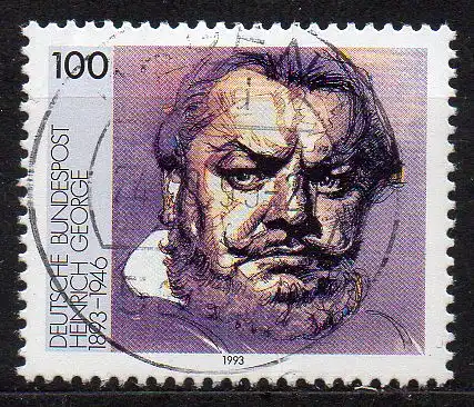 BRD, Mi-Nr. 1689 gest., Heinrich George
