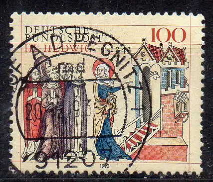 BRD, Mi-Nr. 1701 gest., 750. Todestag der hl. Hedwig