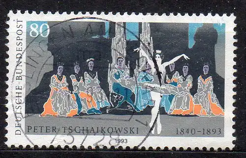 BRD, Mi-Nr. 1702 gest., Peter Iljitsch Tschaikowski