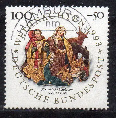 BRD, Mi-Nr. 1708 gest., Weihnachten 1993
