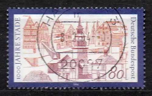 BRD, Mi-Nr. 1709 gest., 1000 Jahre Stade