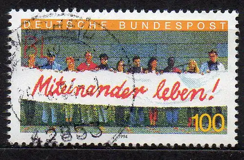 BRD, Mi-Nr. 1725 gest., Ausländer in Deutschland