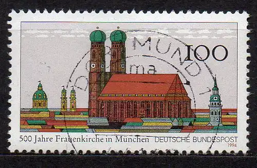 BRD, Mi-Nr. 1731 gest., 500 Jahre Frauenkirche München