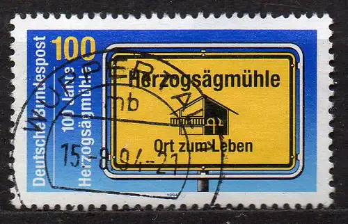 BRD, Mi-Nr. 1740 gest., 100 Jahre Herzogsägmühle