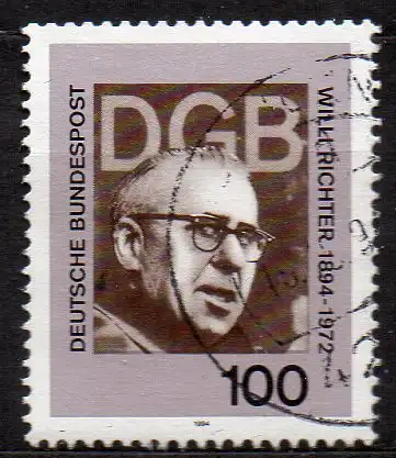 BRD, Mi-Nr. 1753 gest., Willi Richter