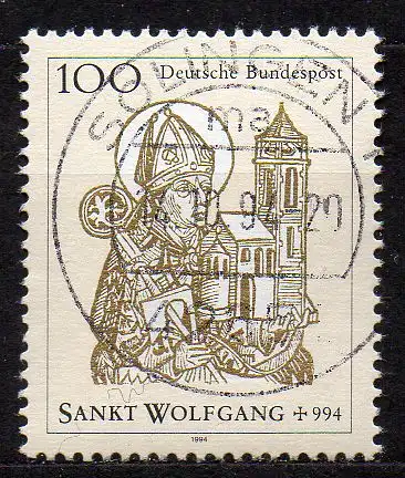 BRD, Mi-Nr. 1762 gest., 1000. Todestag des hl. Wolfgang
