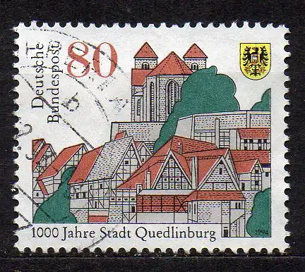 BRD, Mi-Nr. 1765 gest., 1000 Jahre Stadt Quedlinburg