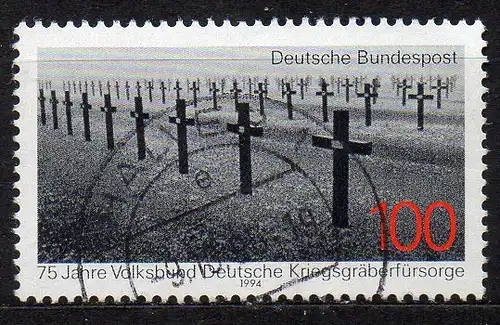 BRD, Mi-Nr. 1768 gest., 75 Jahre Volksbund Deutscher Kriegsgräberfürsorge