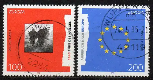 BRD, Mi-Nr. 1790 - 1791 gest., kompl., Europa 1995