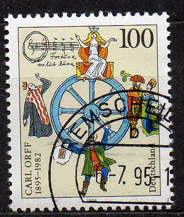 BRD, Mi-Nr. 1806 gest., Carl Orff