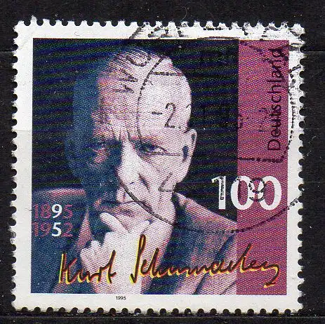 BRD, Mi-Nr. 1824 gest., Kurt Schumacher